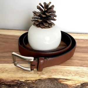 Brown leather belt